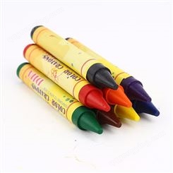 德皇厂家直供高品质蜡笔8色彩色蜡笔