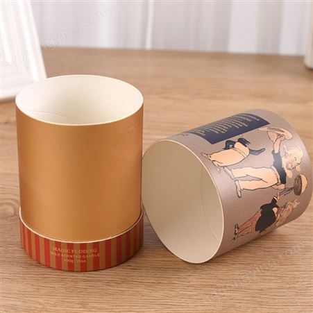 厂家供应彩色印刷包装纸筒牛皮纸筒茶叶纸罐对联书画纸筒设计定制