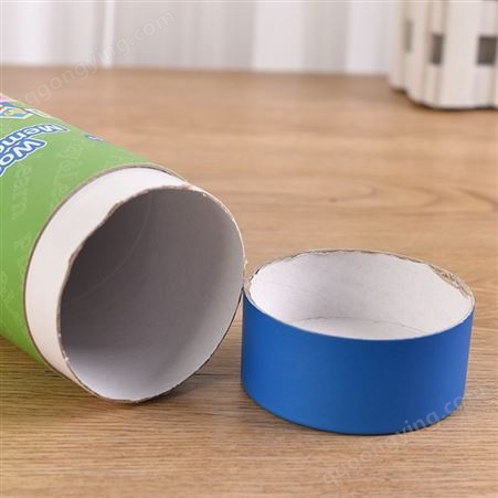 直销对联包装纸筒彩色精美印花纸罐天地盖圆形复合纸筒定制