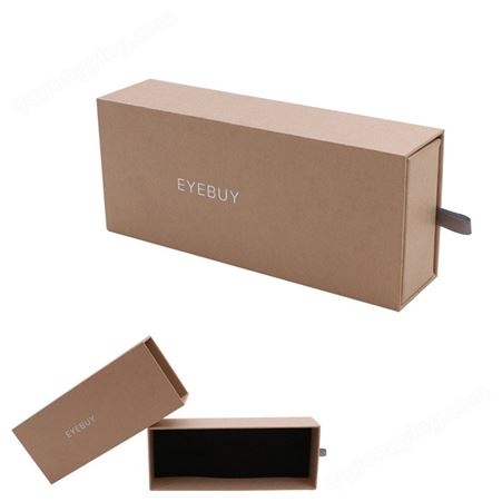 抽屉盒 带绳抽屉眼镜盒 时尚眼镜盒 精美眼镜盒 加工眼镜盒
