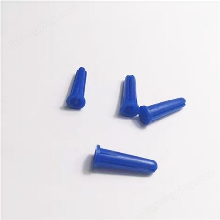 龙三厂家供应蓝色塑料膨胀钉 067E塔形壁虎螺丝 膨胀栓8*25mm