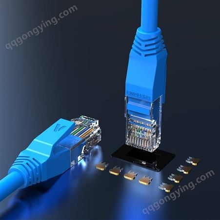 胜为工程家装cat5e类非屏蔽网线 蓝色双绞线8芯超五类网线5米 LC-2050C