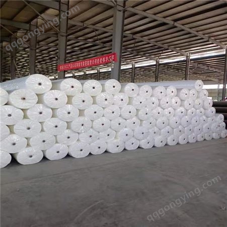 白色聚酯涤纶土工布 保湿渗水长丝土工布 ，