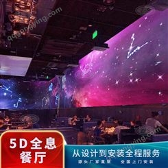 全息餐厅3D裸眼厂家直供 KTV商场宴会厅地面投影 室内背景墙亮化