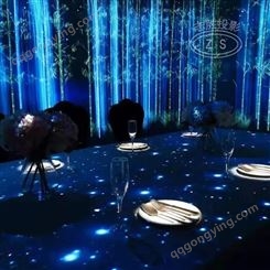 沉浸式全息餐厅 3D全息投影餐厅 墙面互动投影 展厅展馆投影