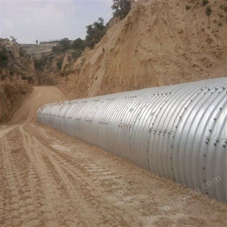 供应地下预埋用直径1米金属波纹涵管,钢波纹管涵,