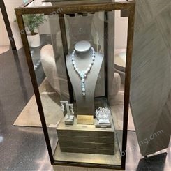 鼎富金属 DF541工厂定制铜制展柜 金属纯铜珠宝饰品柜
