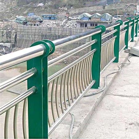 不锈钢桥梁防撞护栏河道景观护栏大桥防护栏铝合金路用护栏本色厂家直发