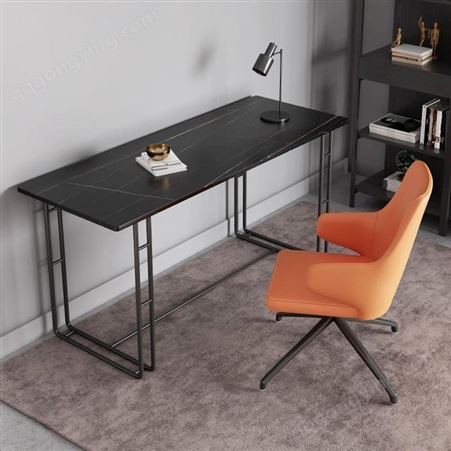 鼎富DF331意式极简岩板书桌书房家用电脑桌现代简约办公桌北欧轻奢