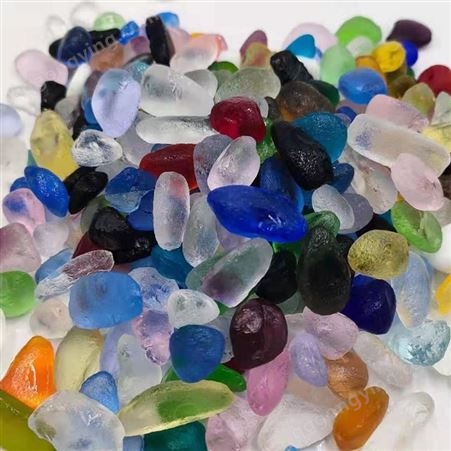 玻璃珠厂家直供 彩色玻璃珠 玻璃扁珠 磨砂玻璃珠 玻璃砂 日进矿产