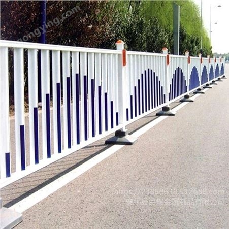 市政护栏 百瑞人行道隔离栏 锌钢防撞马路围栏城市道路镀锌栏