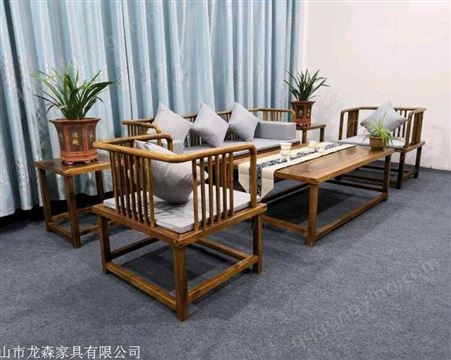 青海 新中式客厅沙发背景墙 南美黑胡桃木价格 启航木业