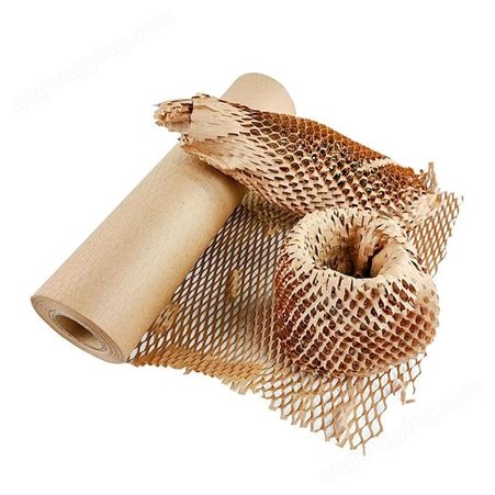 诚兴直销；牛皮蜂窝纸可定制可降解缓冲物流包裹纸蜂巢纸网格蜂窝纸