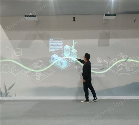 墙面互动软件程序开发定制展厅展馆企业投影
