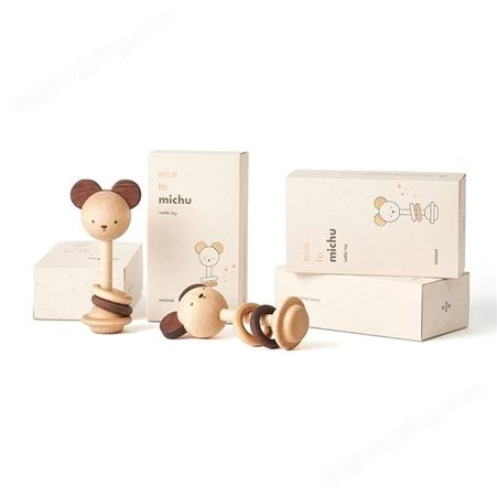 工厂玩具包装盒定做木质益智工艺品包装空纸盒抽屉可拉开彩盒印刷