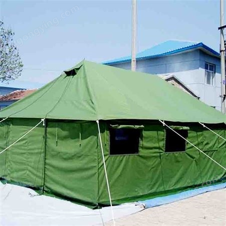 工地帐篷厂 民用防雨住人保暖帆布加棉大型救灾帐篷