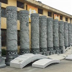 大型寺庙石雕龙柱 广场花岗岩雕刻文化柱 抗弯强度180MPa