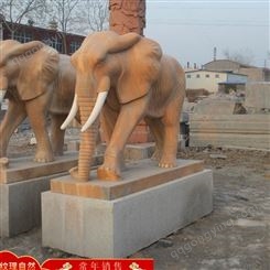 大型石雕动物 庭院楼盘动物雕塑摆件 吸水率0.48