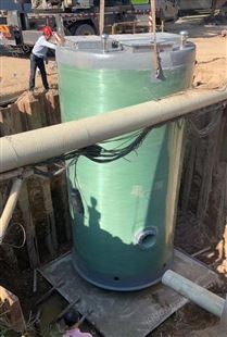 远程控制一体化预制泵站玻璃钢雨水提升泵站一体化污水处理设备