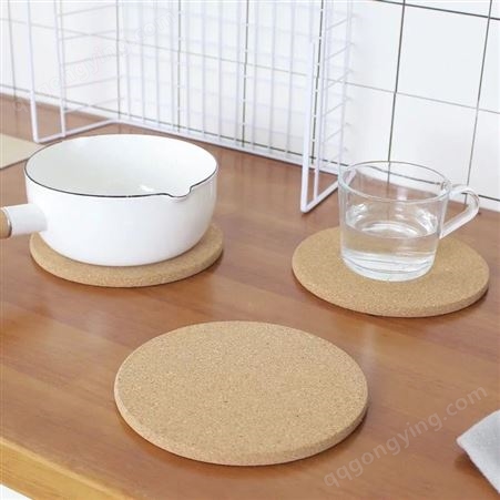 软木锅垫 桌面防滑隔热垫片水松圆形方形餐桌茶杯保护垫 定做logo