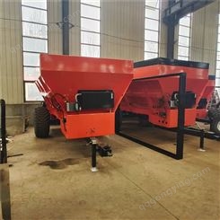 大型拖拉机带农用撒肥机 11方牵引双圆盘撒肥车 均可定制