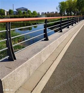 不锈钢景观护栏 绳索河道隔离栏 仿木天桥隔离防护 支持定制