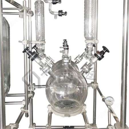 央迈科技 芜湖200L玻璃反应釜 精馏玻璃反应釜