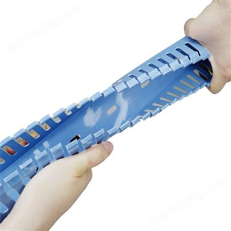 批发塑料蓝色PVC线槽 U型配电柜电缆线槽 25-30-40-50-60-80