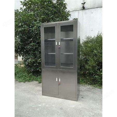 天津不锈钢柜生产厂家华奥西定制不锈钢单开门柜 四开门柜 车间用置物柜