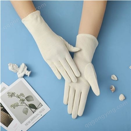 防紫外线女手套 夏季防晒手套 生产批发 净版棉手套