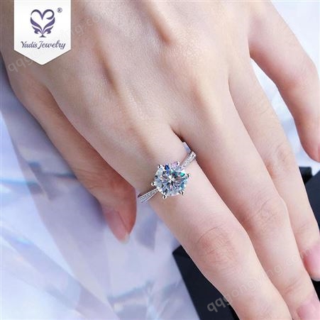 S925银戒指创意个性定做镶钻镀18K金戒指可定制