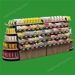 透明盒可换层板零食店商品货架
