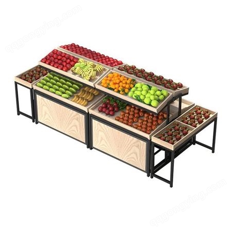 定做水果展柜 果蔬货柜 水果店货架生产厂家 杭州坚塔货架
