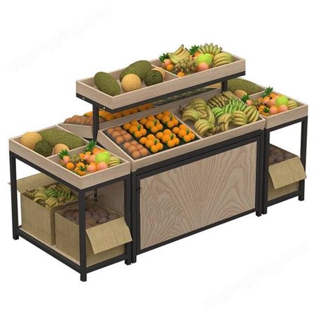 果蔬货架定制 水果展示架 水果展柜生产厂家 杭州坚塔货架