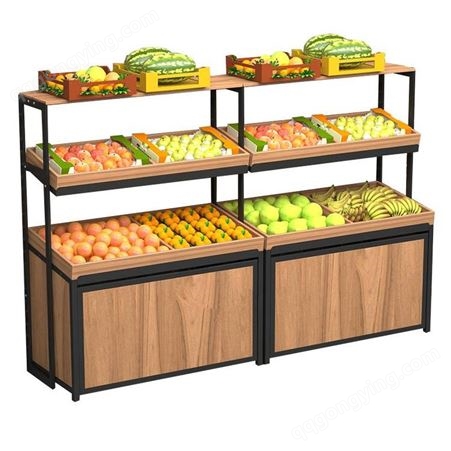 果蔬货架定制 水果展示柜 生产厂家 杭州坚塔货架