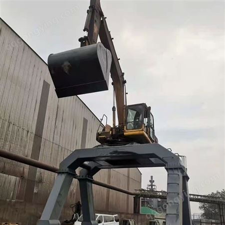 挖机大长腿  火车卸煤挖掘机专用加高底盘  柳工卸煤机