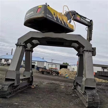 挖机大长腿  火车卸煤挖掘机专用加高底盘  柳工卸煤机