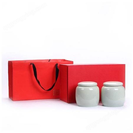 景德镇陶瓷茶叶罐颜色釉密封罐普洱铁观音储茶罐