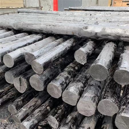供应 9米木杆 D14 电力油木杆  防腐线杆 油炸杆  木杆  盛金源 木杆厂家 8-13米 现货供应