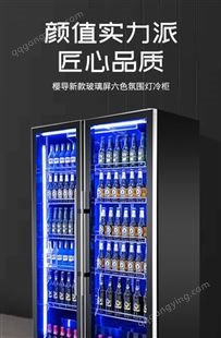 郑州 啤酒展示柜保鲜冷柜展示柜立式冷藏柜商用饮料柜酒吧冰箱