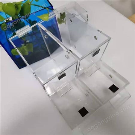 安博朗有机玻璃板盒子 有机玻璃防护罩壳展示架制品加工定制