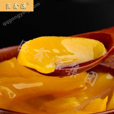 水果罐头黄桃 即食休闲黄桃罐头 巨鑫源厂家直供供应批发
