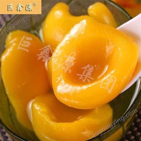 水果罐头黄桃 即食休闲黄桃罐头 巨鑫源厂家直供供应批发