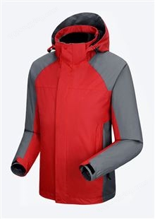天曼元素  户外登山旅游野营耐磨冲锋衣两件套 工厂定制款工衣