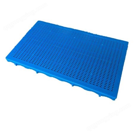 塑胶卡板叉车托盘单面网格地台板塑料垫板防潮板九脚托板