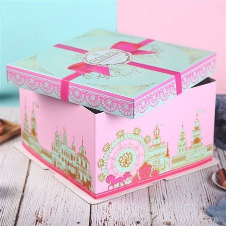 点心包装 喜糖纸盒子 礼品特产包装盒子 手提蛋糕包装纸盒子