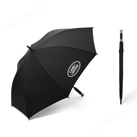 雨伞定制 礼品伞 纯色商务长柄伞 全玻纤自动高尔夫伞