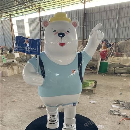 广州玻璃钢吉祥物卡通雕塑 玻璃钢成品雕塑厂家 新年吉祥物雕塑摆件