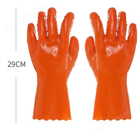工业耐油浸塑防滑耐磨耐腐蚀防化聚乙烯牛筋颗粒手套乳胶劳保手套