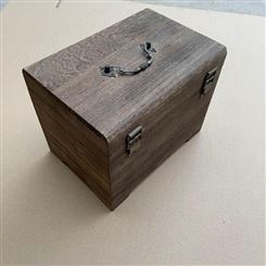 定制木质包装礼盒礼品木盒 天然木材烤色工艺包装盒储物盒